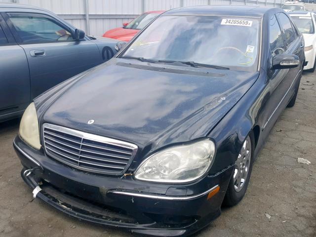 WDBNG75JX6A466452 - 2006 MERCEDES-BENZ S 500 BLACK photo 2