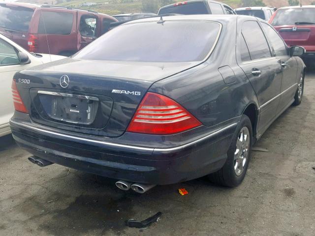 WDBNG75JX6A466452 - 2006 MERCEDES-BENZ S 500 BLACK photo 4