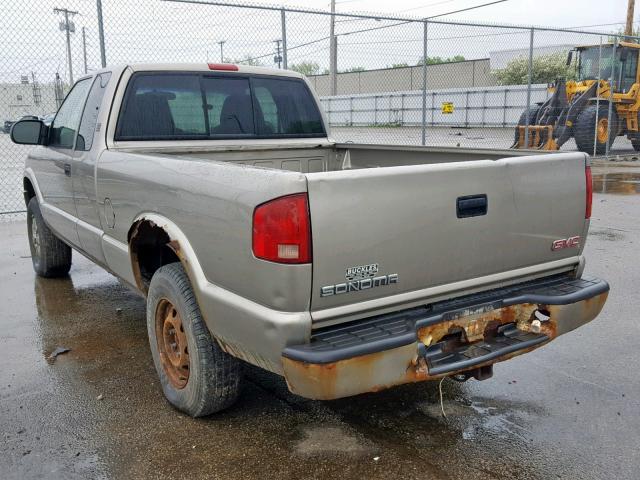 1GTDT19X838202668 - 2003 GMC SONOMA TAN photo 3