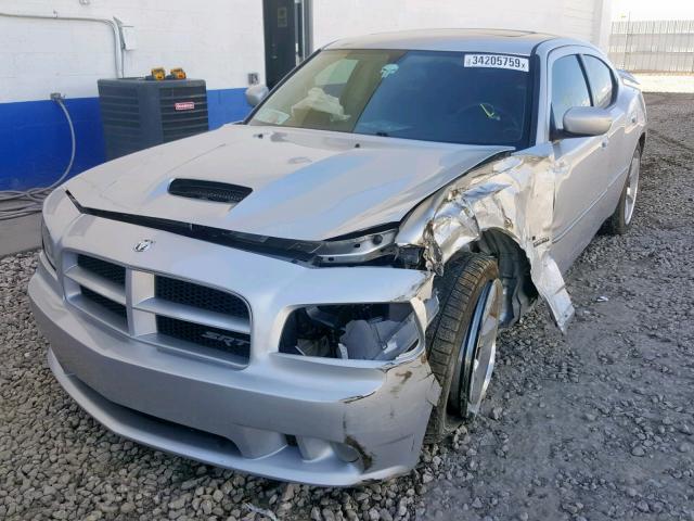 2B3KA73W97H875356 - 2007 DODGE CHARGER SR SILVER photo 2