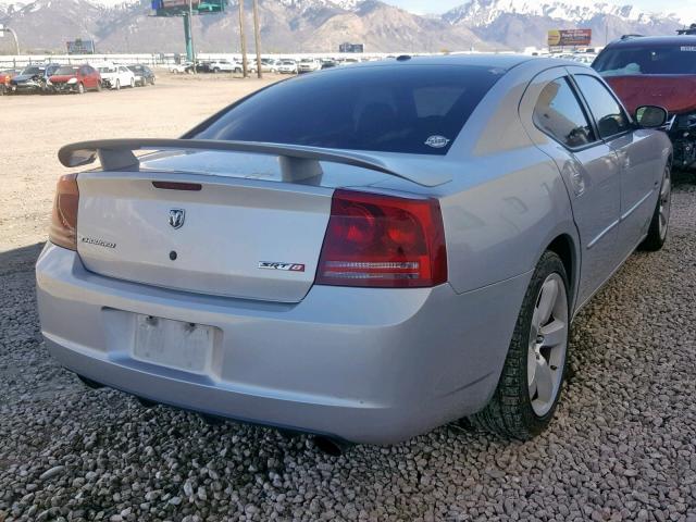 2B3KA73W97H875356 - 2007 DODGE CHARGER SR SILVER photo 4