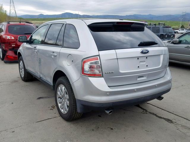 2FMDK48C39BA64106 - 2009 FORD EDGE SEL SILVER photo 3