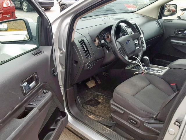 2FMDK48C39BA64106 - 2009 FORD EDGE SEL SILVER photo 9