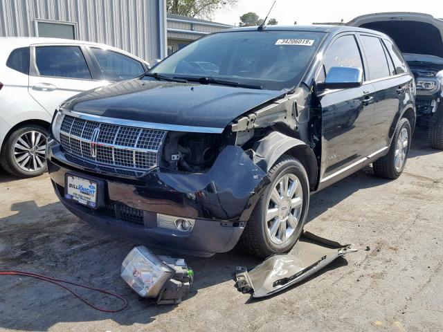 2LMDU88C88BJ03793 - 2008 LINCOLN MKX BLACK photo 2