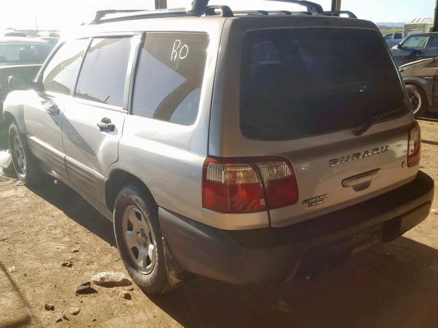 JF1SF63552H737965 - 2002 SUBARU FORESTER L SILVER photo 3