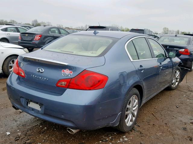 JNKCV61F09M363634 - 2009 INFINITI G37 BLUE photo 4