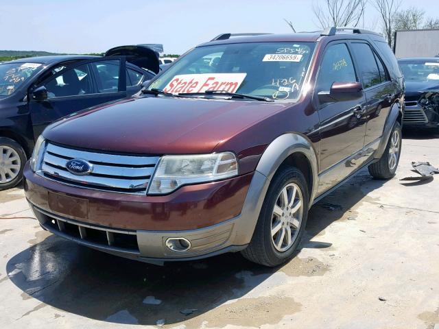 1FMDK02W09GA02117 - 2009 FORD TAURUS X S BURGUNDY photo 2