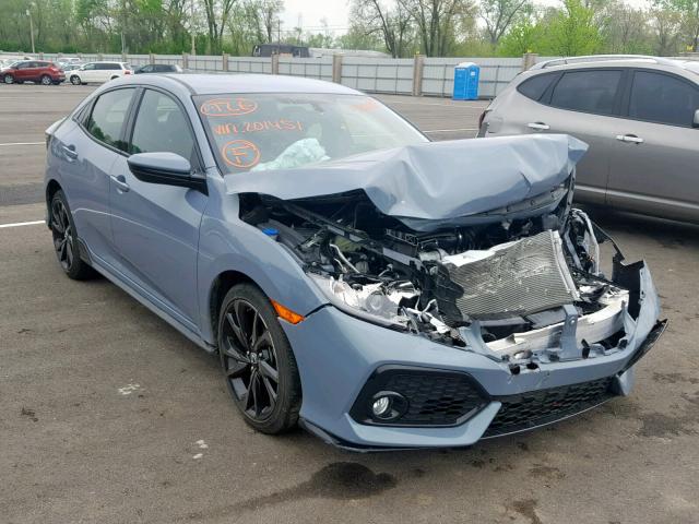 SHHFK7H49JU201451 - 2018 HONDA CIVIC SPOR BLUE photo 1