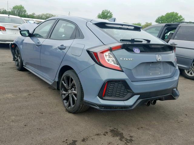 SHHFK7H49JU201451 - 2018 HONDA CIVIC SPOR BLUE photo 3