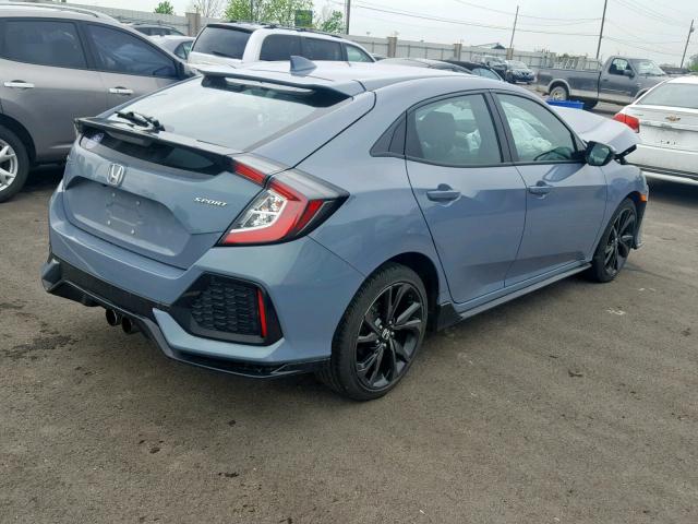 SHHFK7H49JU201451 - 2018 HONDA CIVIC SPOR BLUE photo 4