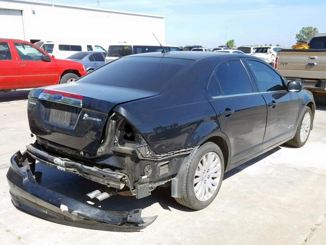 3FADP0L35AR129488 - 2010 FORD FUSION HYB BLACK photo 4