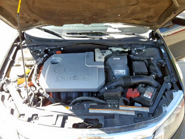 3FADP0L35AR129488 - 2010 FORD FUSION HYB BLACK photo 7