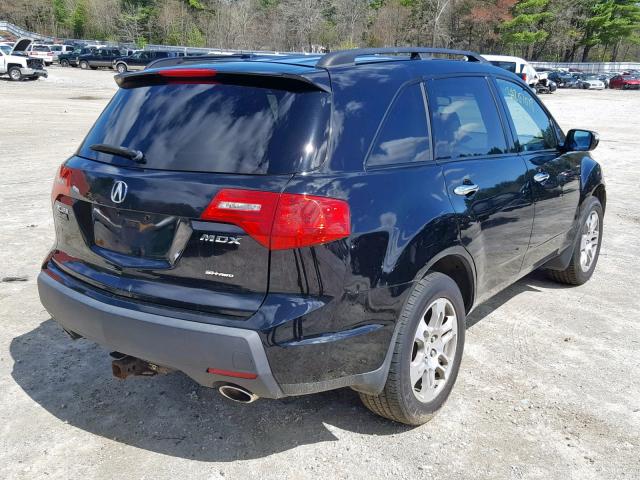 2HNYD282X8H538148 - 2008 ACURA MDX BLACK photo 4