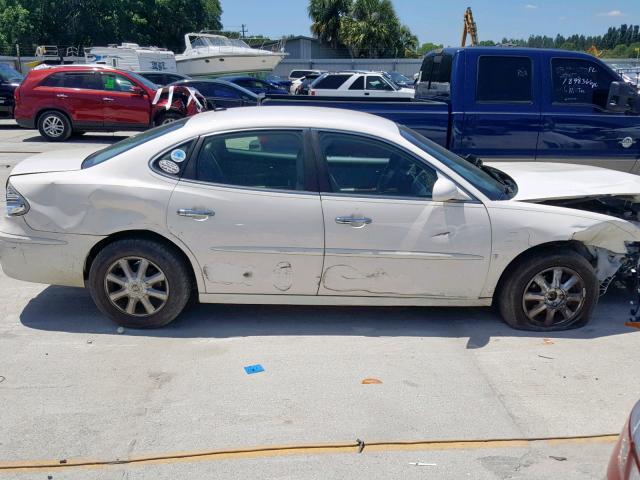 2G4WD582871212737 - 2007 BUICK LACROSSE C WHITE photo 9