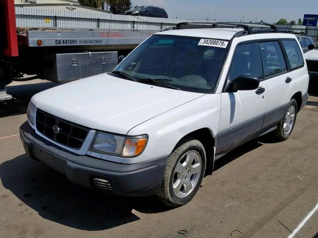 JF1SF6352XG738374 - 1999 SUBARU FORESTER L WHITE photo 2