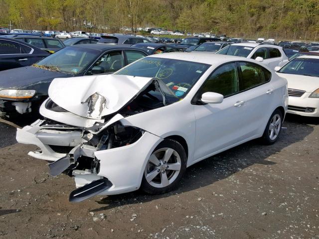 1C3CDFBB6GD538535 - 2016 DODGE DART SXT WHITE photo 2