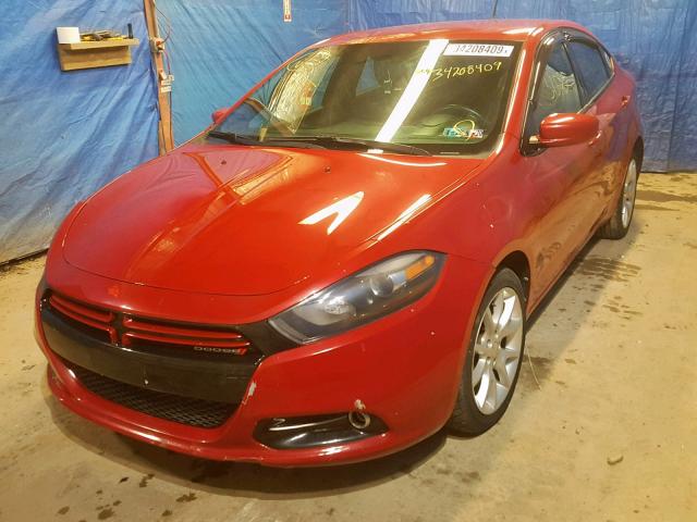 1C3CDFBA8DD106550 - 2013 DODGE DART SXT RED photo 2