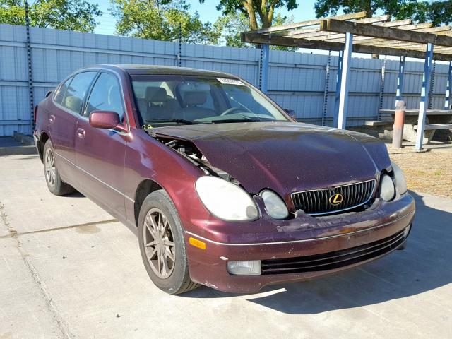 JT8BD69S410127306 - 2001 LEXUS GS 300 MAROON photo 1