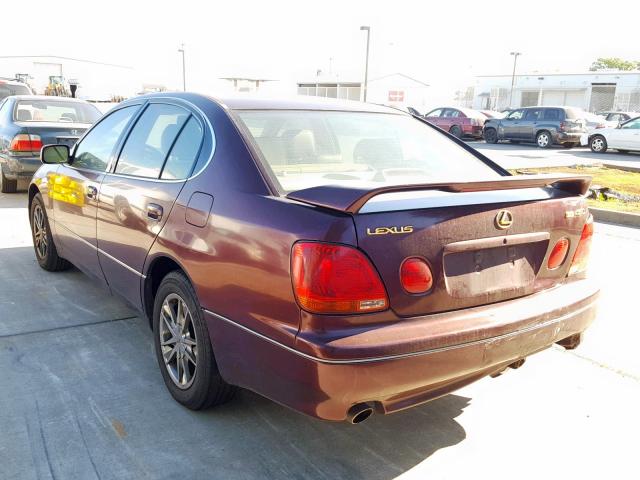 JT8BD69S410127306 - 2001 LEXUS GS 300 MAROON photo 3