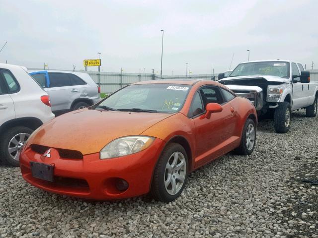 4A3AK24F86E058522 - 2006 MITSUBISHI ECLIPSE GS ORANGE photo 2