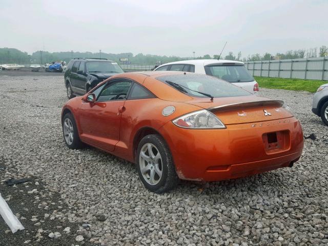 4A3AK24F86E058522 - 2006 MITSUBISHI ECLIPSE GS ORANGE photo 3