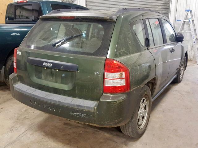 1J8FT47W37D219226 - 2007 JEEP COMPASS GREEN photo 4