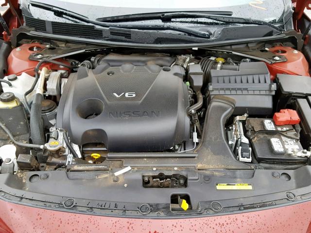 1N4AA6AP2HC452452 - 2017 NISSAN MAXIMA 3.5 RED photo 7