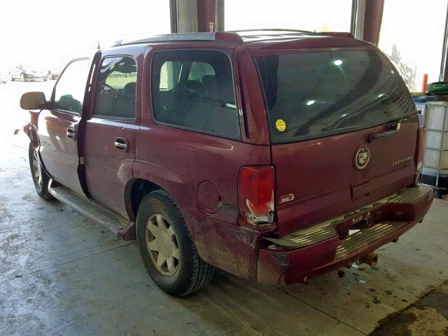 1GYEK63N24R271017 - 2004 CADILLAC ESCALADE L MAROON photo 3