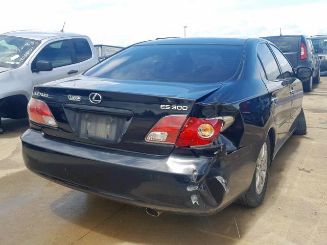 JTHBF30G830142153 - 2003 LEXUS ES 300 BLACK photo 4