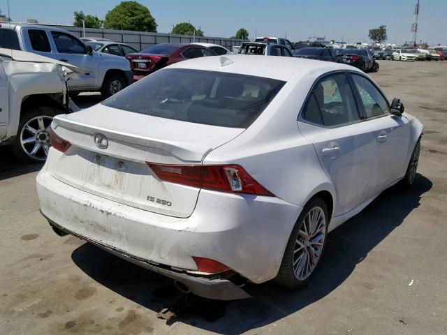 JTHBF1D28F5078531 - 2015 LEXUS IS 250 WHITE photo 4