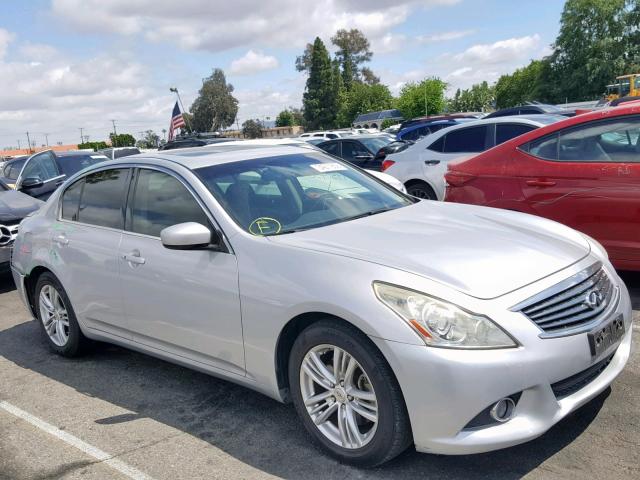 JN1DV6AP7BM830619 - 2011 INFINITI G25 BASE SILVER photo 1