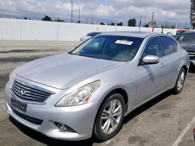 JN1DV6AP7BM830619 - 2011 INFINITI G25 BASE SILVER photo 2