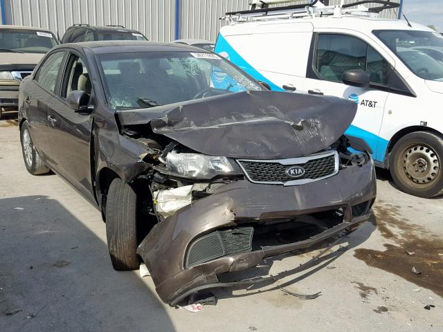 KNAFU4A29D5738200 - 2013 KIA FORTE EX BROWN photo 1