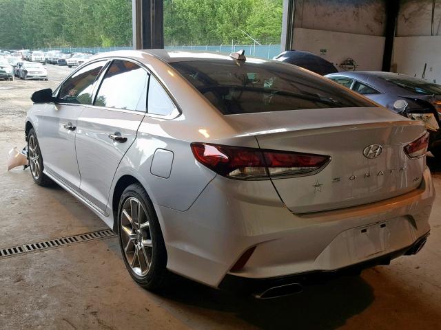 5NPE34AB9JH668095 - 2018 HYUNDAI SONATA SPO SILVER photo 3