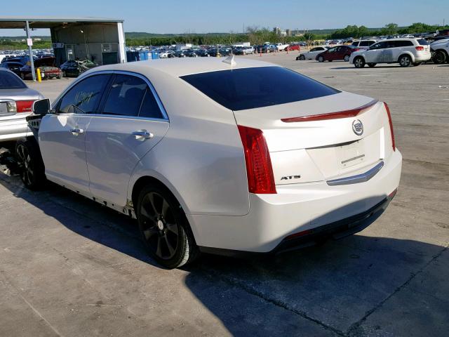 1G6AA5RA2D0178124 - 2013 CADILLAC ATS WHITE photo 3