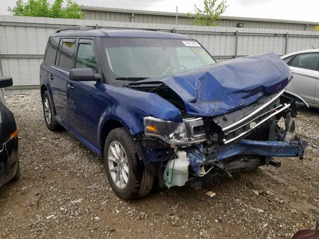 2FMGK5B89EBD41990 - 2014 FORD FLEX SE BLUE photo 1