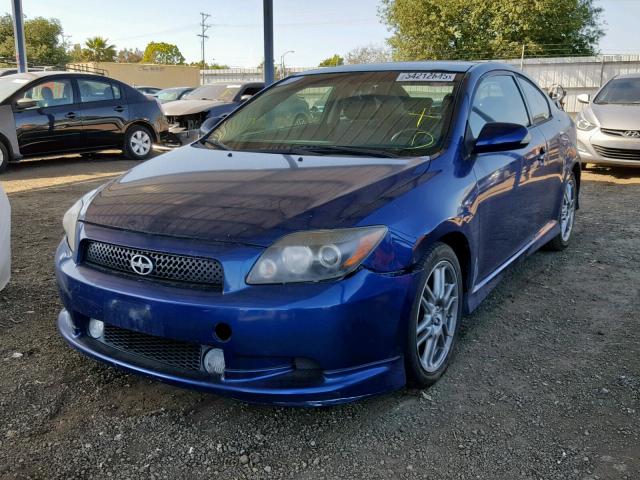 JTKDE167680267595 - 2008 TOYOTA SCION TC BLUE photo 2