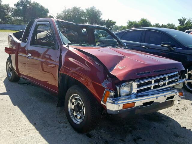 1N6SD16SXMC360258 - 1991 NISSAN TRUCK KING BURGUNDY photo 1