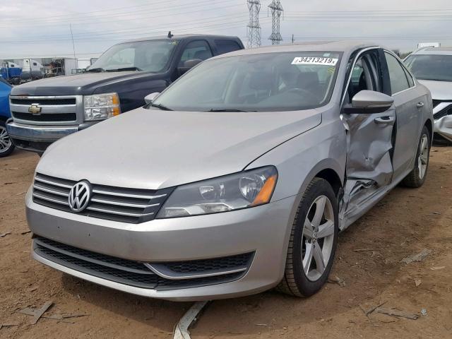 1VWBH7A30CC044003 - 2012 VOLKSWAGEN PASSAT SE SILVER photo 2