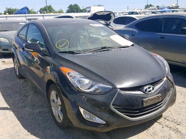 KMHDH6AE4DU001380 - 2013 HYUNDAI ELANTRA CO BLACK photo 1