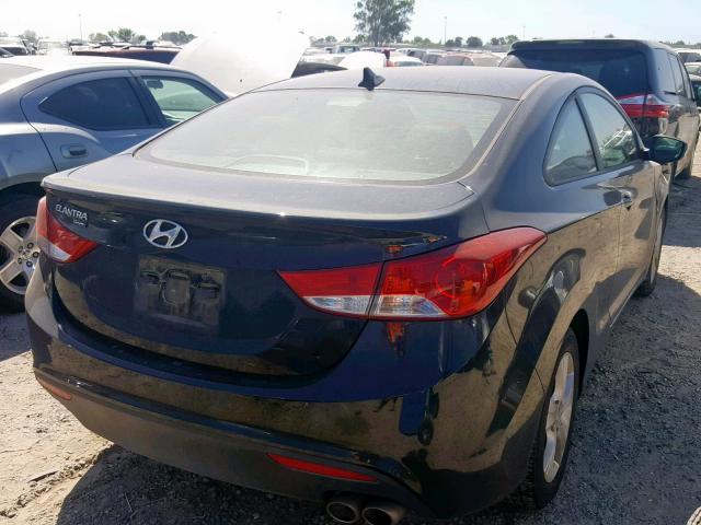 KMHDH6AE4DU001380 - 2013 HYUNDAI ELANTRA CO BLACK photo 4