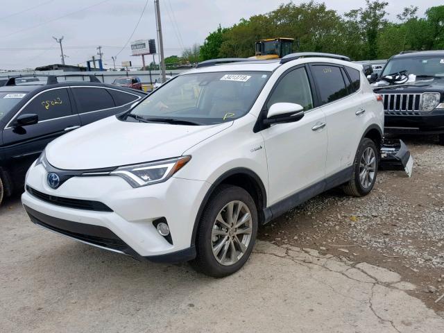 JTMDJREV4JD259236 - 2018 TOYOTA RAV4 HV LI CREAM photo 2