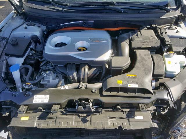 KMHE24L30KA084634 - 2019 HYUNDAI SONATA HYB GRAY photo 7