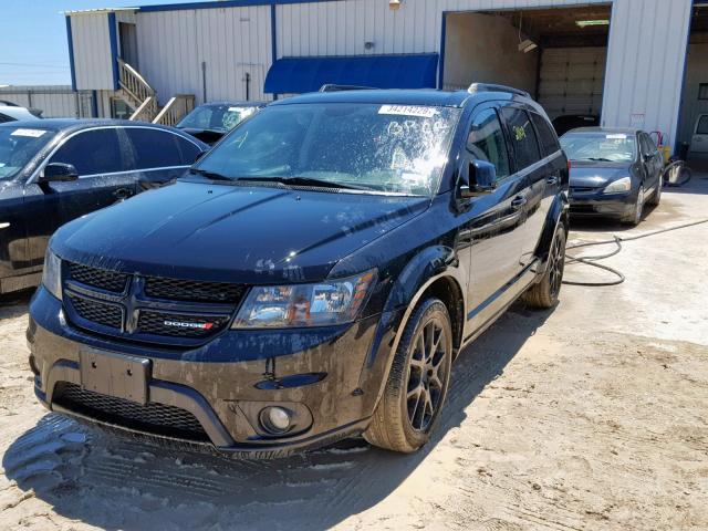 3C4PDCEG1HT581727 - 2017 DODGE JOURNEY GT BLACK photo 2