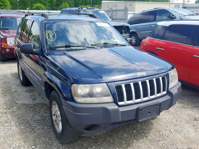 1J4GX48N14C435366 - 2004 JEEP GRAND CHER BLUE photo 1