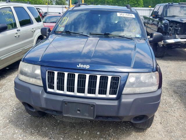 1J4GX48N14C435366 - 2004 JEEP GRAND CHER BLUE photo 9