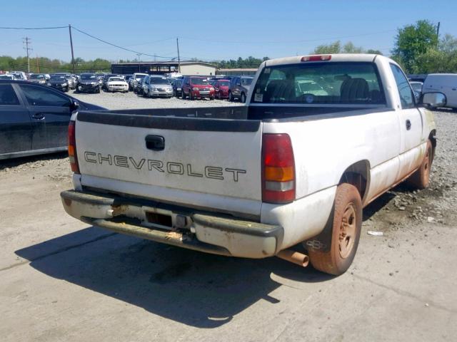 1GCEC14W71Z313190 - 2001 CHEVROLET SILVERADO WHITE photo 4