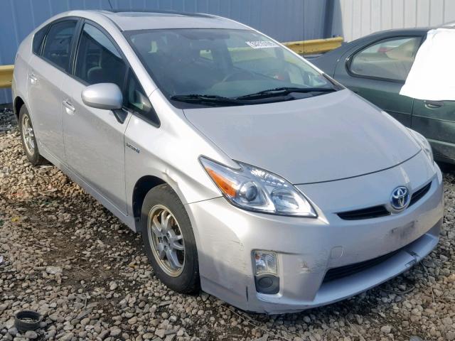 JTDKN3DU8A0023410 - 2010 TOYOTA PRIUS SILVER photo 1