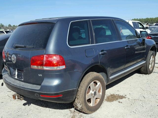 WVGBC67LX4D016624 - 2004 VOLKSWAGEN TOUAREG 3. BLUE photo 4