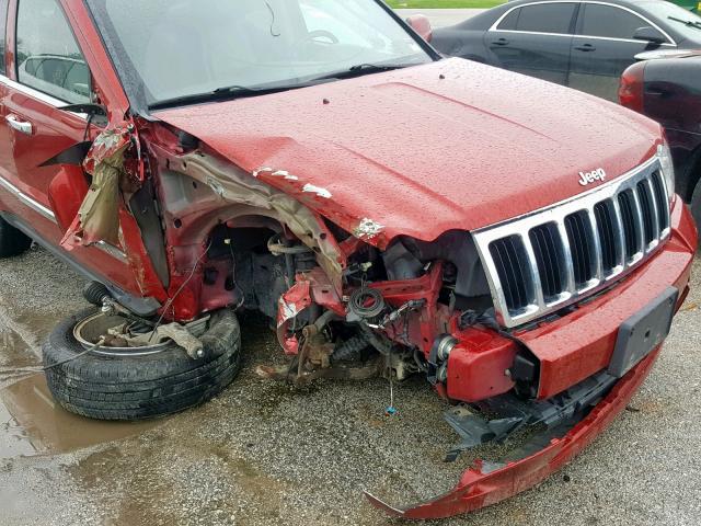 1J4RR5GT8AC116101 - 2010 JEEP GRAND CHER RED photo 9